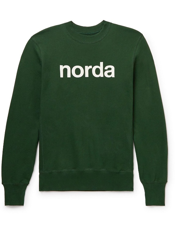 Photo: norda - Logo-Flocked Organic French Terry Sweatshirt - Green