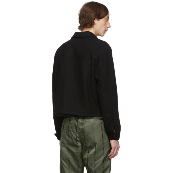 Enfants Riches Deprimes Black Logo Zip Jacket