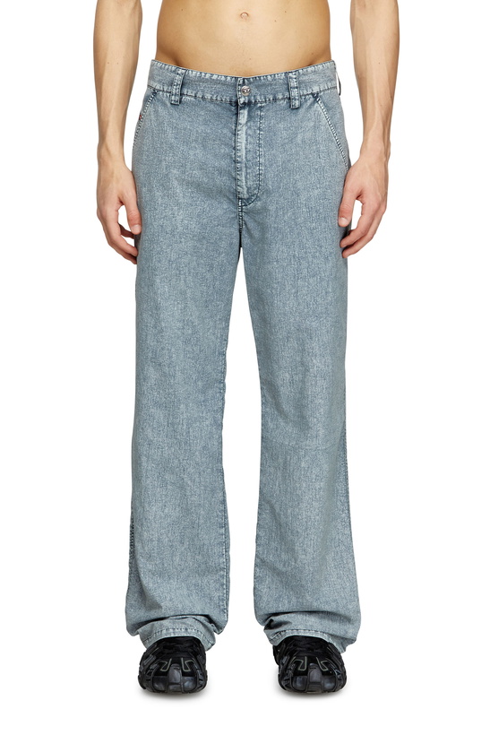 Photo: Diesel Chino pants in recycled nylon taslan - Pants Mens in Blue