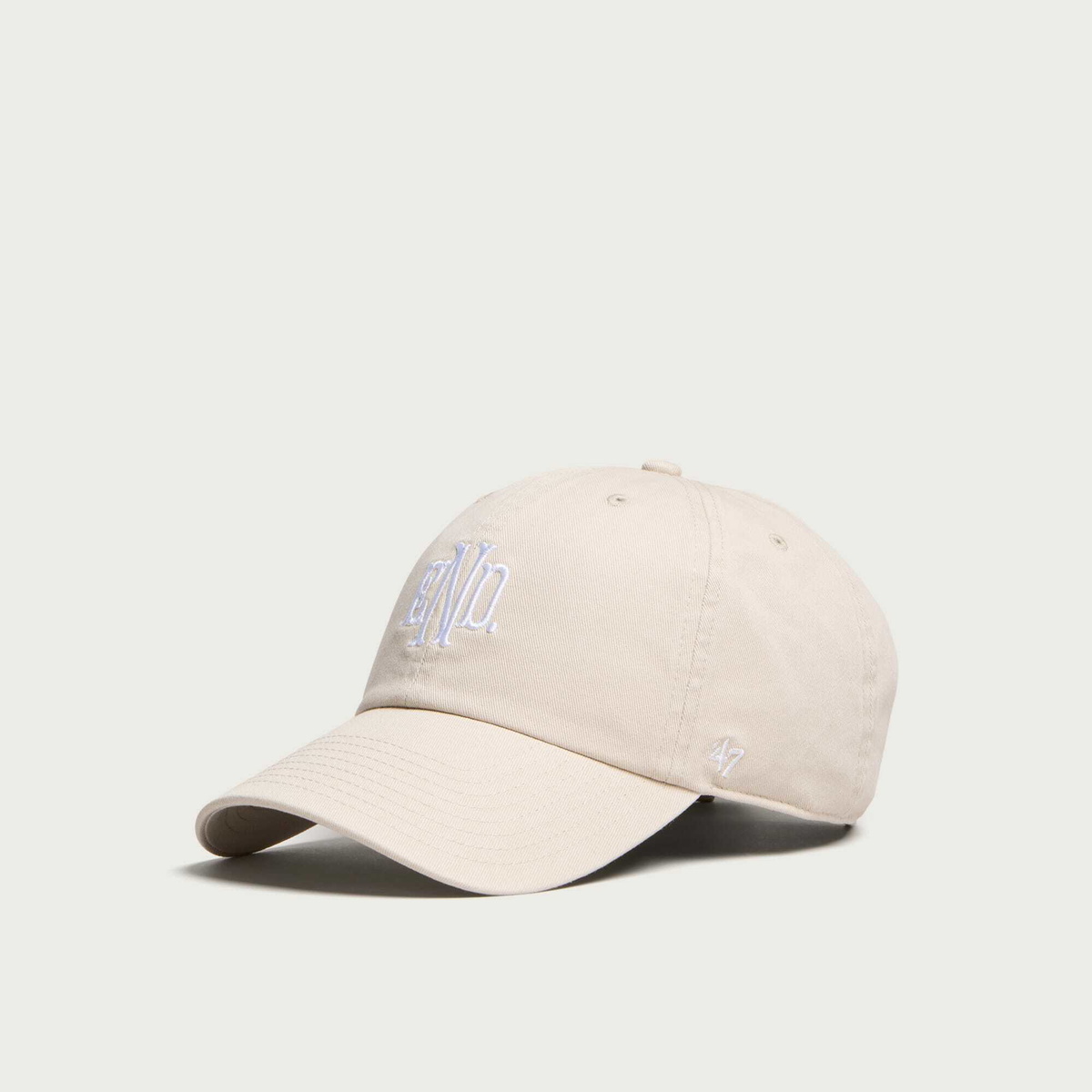 END. Monogram Clean Up Cap in Bone