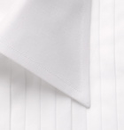TOM FORD - White Slim-Fit Pleated Bib-Front Cotton Shirt - White