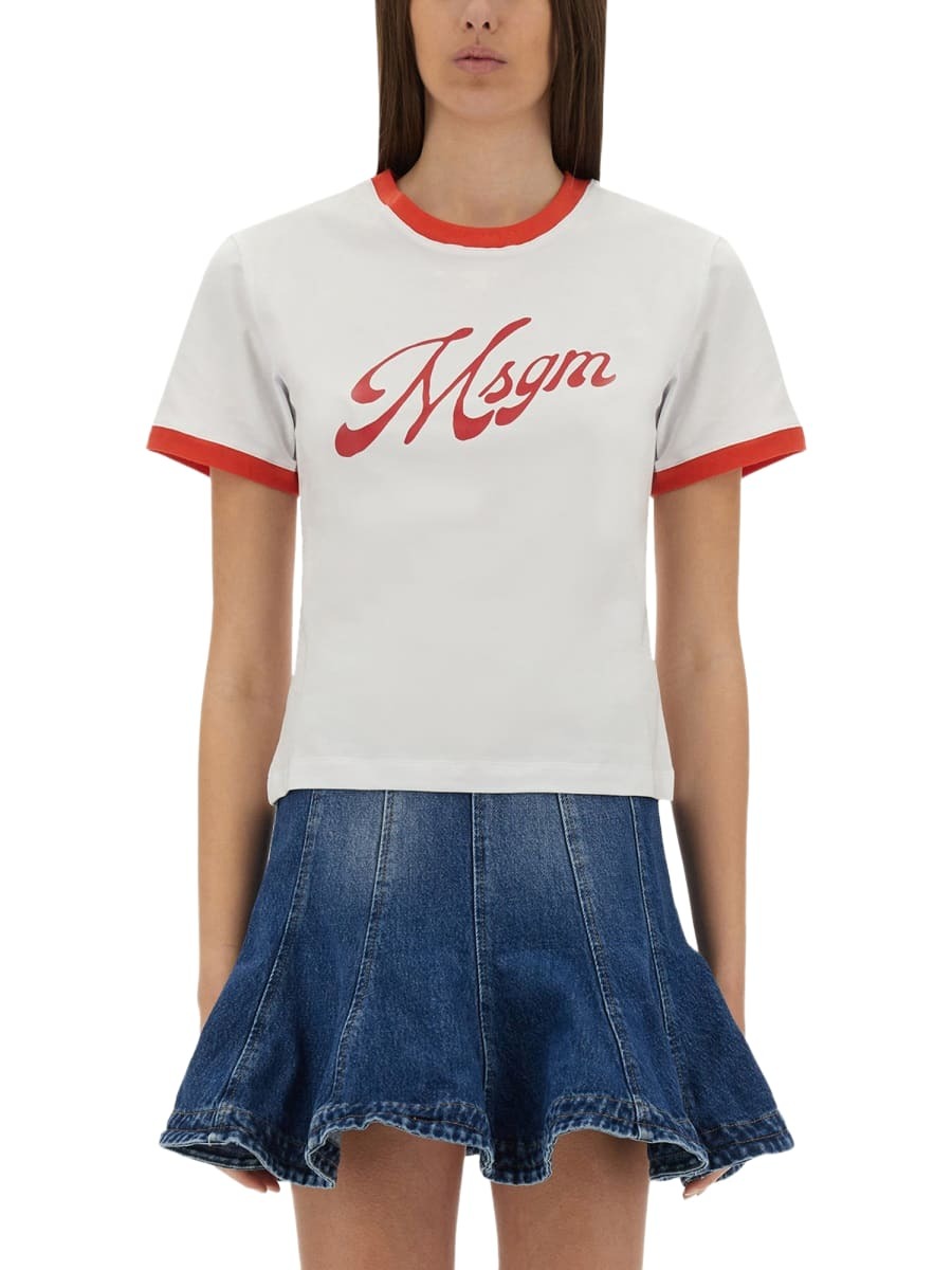 【関税込み】MSGM ピンク Sailor Kitty Tシャツ MSGM Pink Sailor Kitty T-shirt MSGM