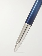 MONTBLANC - Meisterstück Around the World in 80 Days Doué Classique Resin and Platinum-Plated Rollerball Pen
