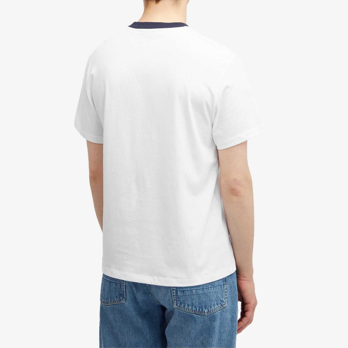 Tシャツ・カットソー AMI Men T Shirts USH060CO0031 White White Ami De Coeur T-Shirt | AMI PARIS