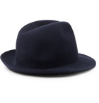 Borsalino - Wool-Felt Trilby Hat - Blue