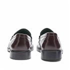 VINNY'S Men's Townee Penny Loafer in Brown Polido Leather