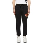 Dolce and Gabbana Black Crown Lounge Pants