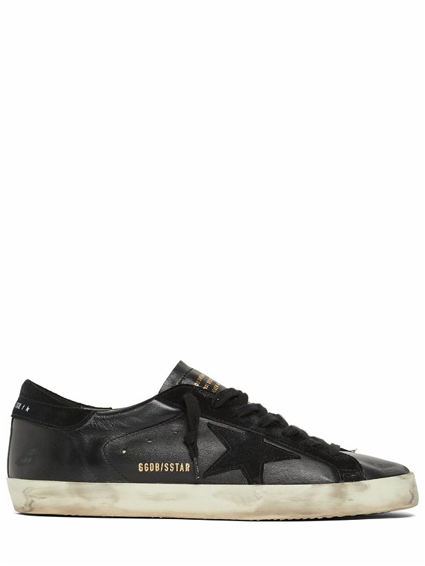 Photo: GOLDEN GOOSE - 20mm Super Star Leather & Suede Sneakers