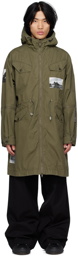 Undercover Khaki Printed Coat