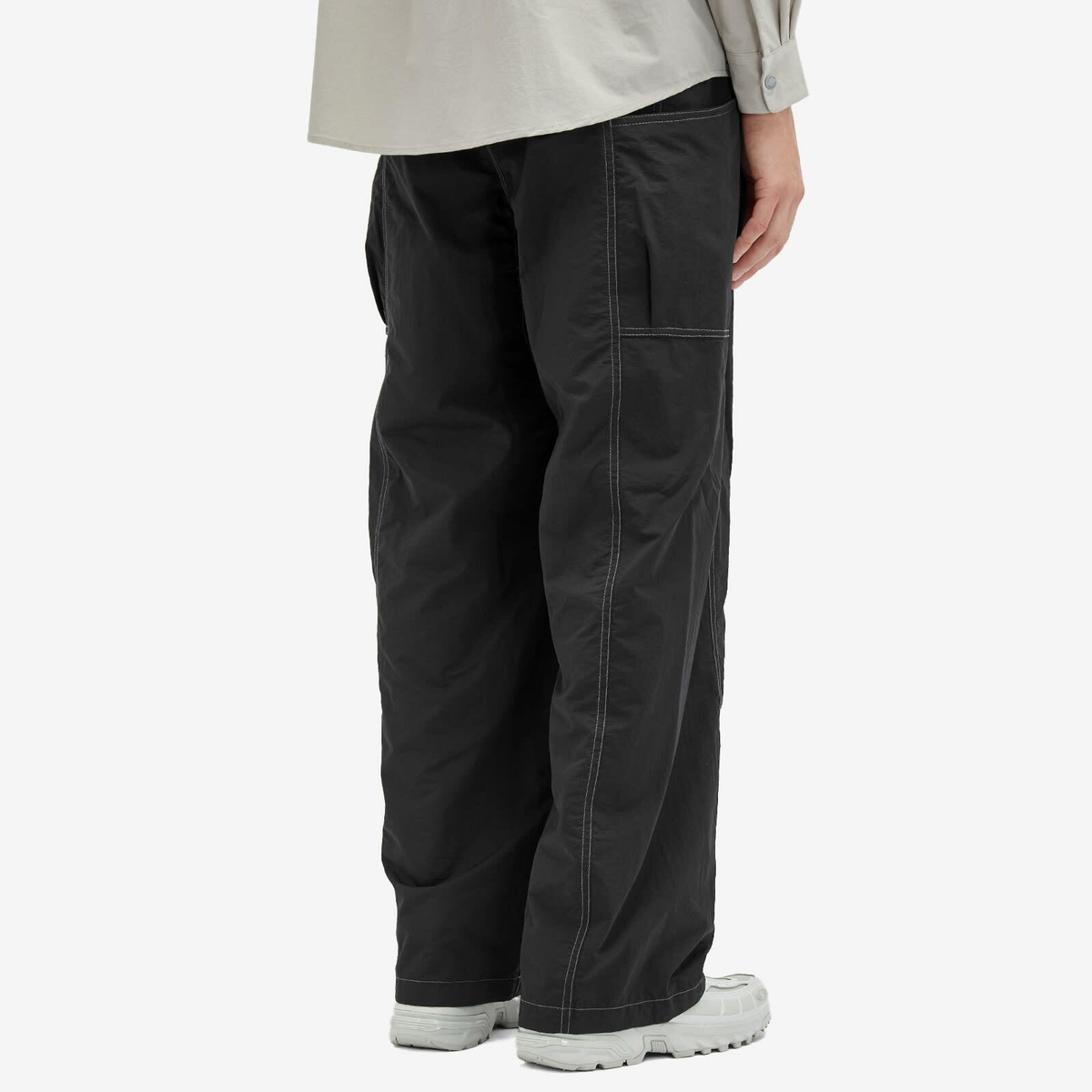 and wander Men's Crinkled Nylon Pants in Black and Wander