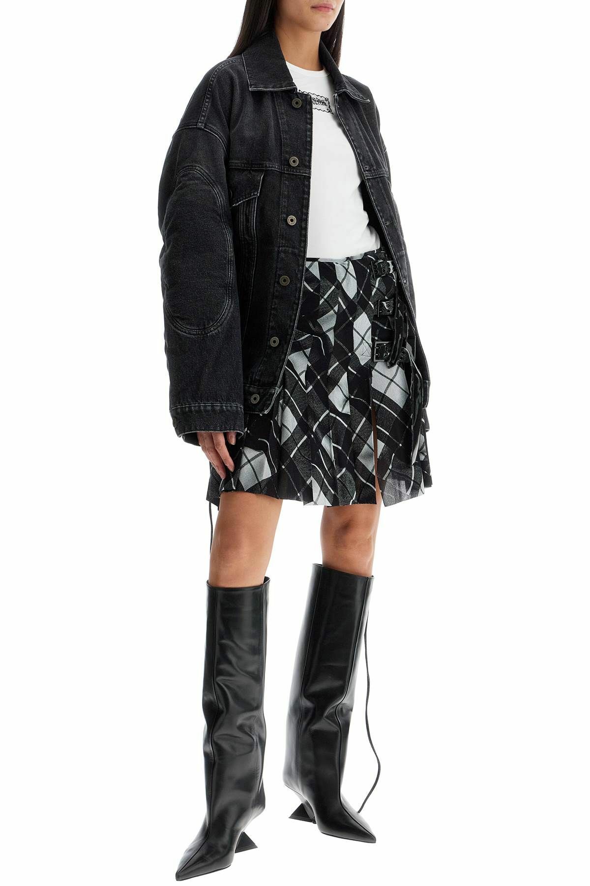 JEAN PAUL GAULTIER denim jacket with laces Black Jean Paul Gaultier