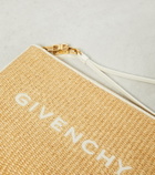 Givenchy Logo raffia clutch
