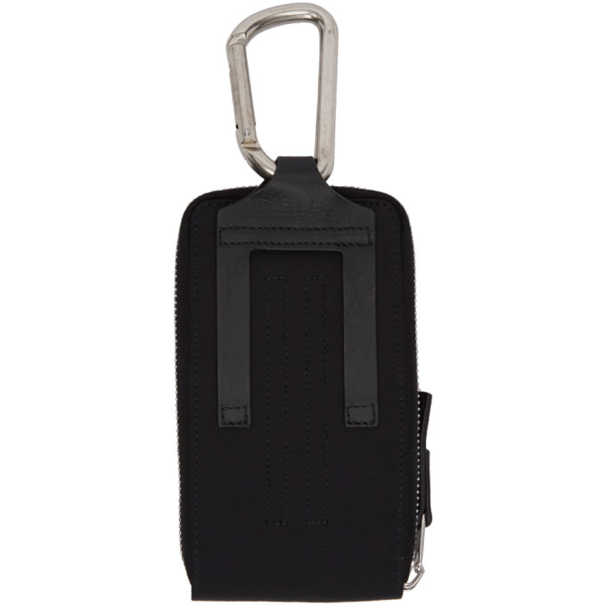 Rick Owens Drkshdw Black Flat Clip-On Pocket Pouch Rick Owens Drkshdw