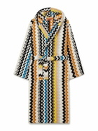 Missoni Home - Curt Striped Cotton-Terry Jacquard Hooded Robe - Multi