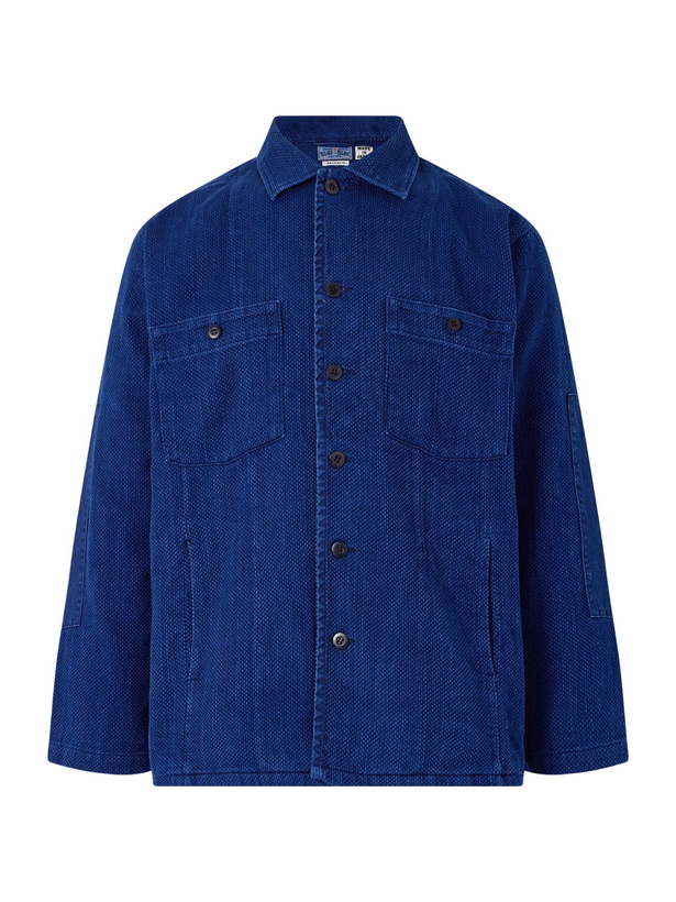 Photo: Blue Blue Japan - Textured-Cotton Overshirt - Blue