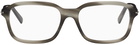 Gucci Gray Square Glasses