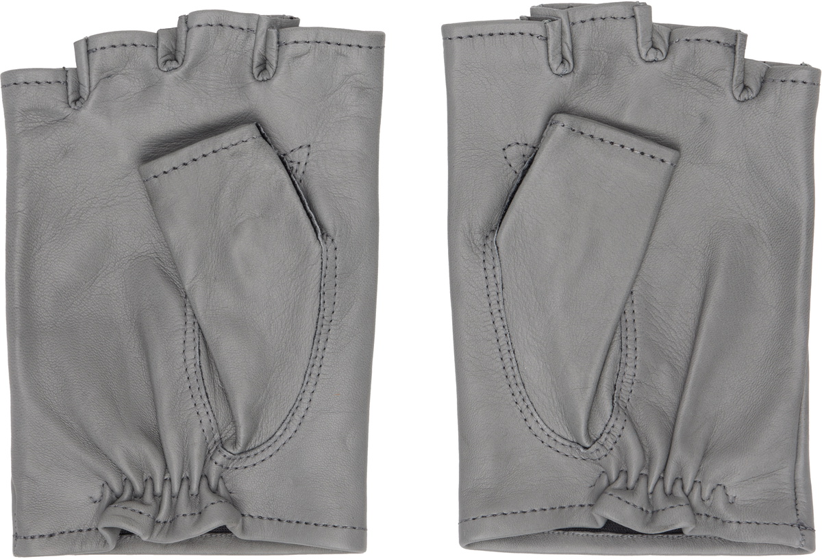 OUR LEGACY Gray Biker Gloves