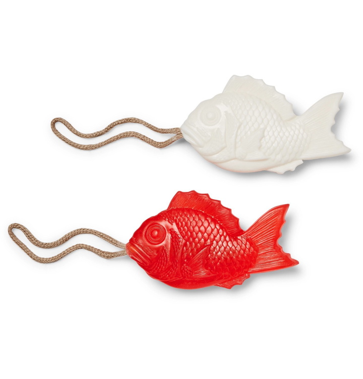 Photo: Japan Best - Two-Pack Fish-Shaped Scented Soap, 345g - White