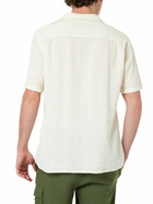 MC2 Saint Barth Man Linen Shirt Kalea With Flower Embroidery