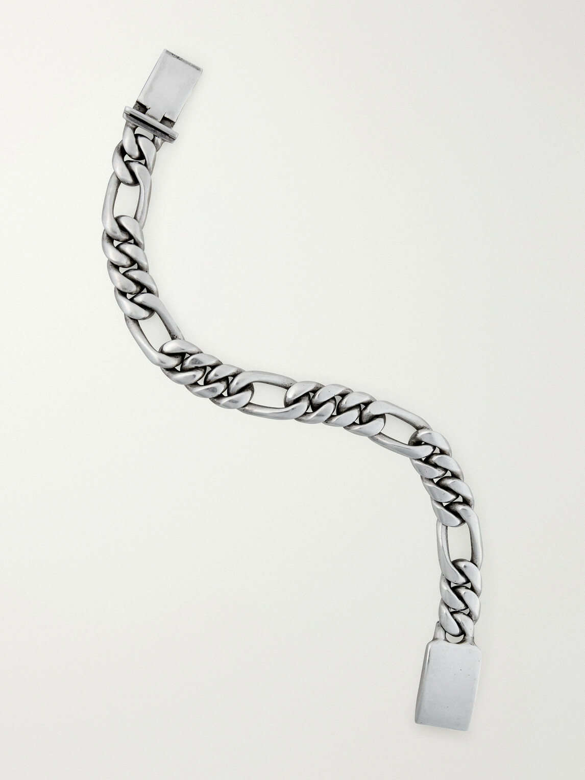 FOUNDWELL - Vintage Heavy Figaro Sterling Silver Bracelet - Silver