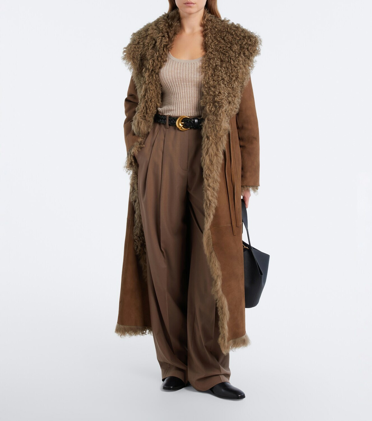 Ralph Lauren Collection Clarice wool-blend wide-leg pants
