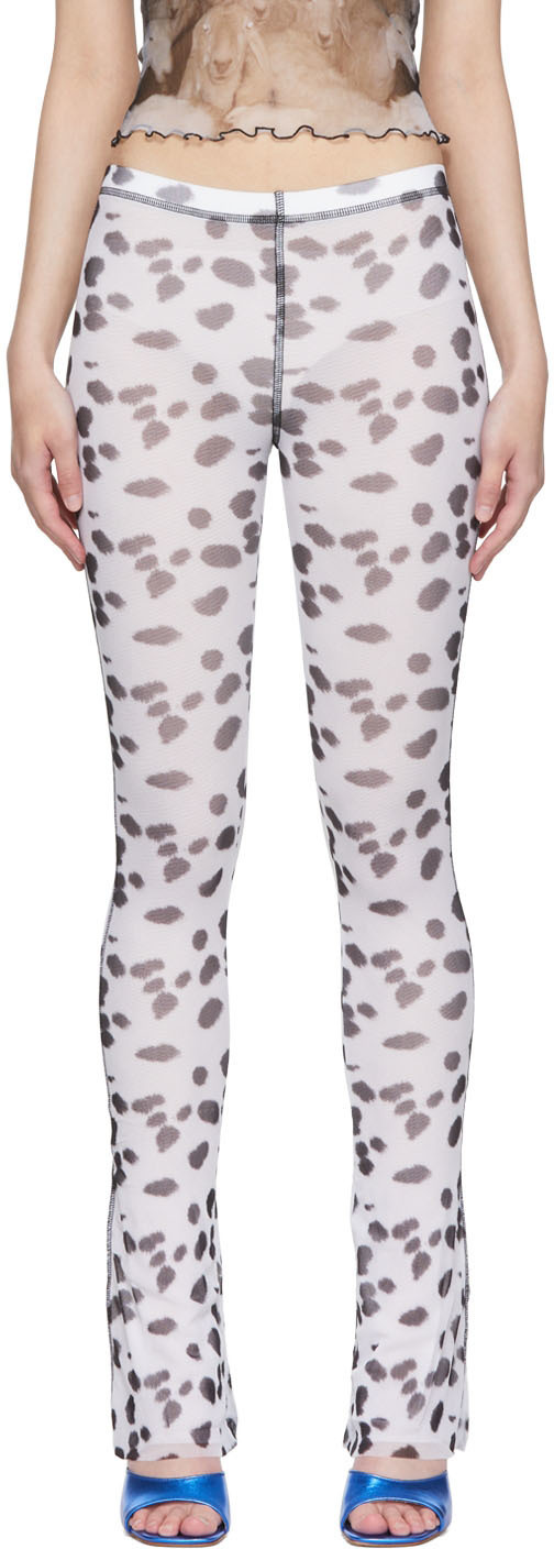 PRISCAVera White Nylon Lounge Pants