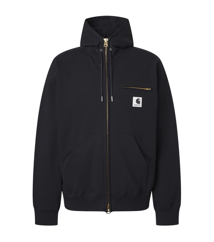 Photo: Sacai x Carhartt cotton jersey hoodie
