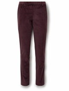 Paul Smith - Slim-Fit Cotton-Blend Corduroy Suit Trousers - Burgundy