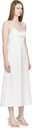 Sandy Liang White Pilton Midi Dress