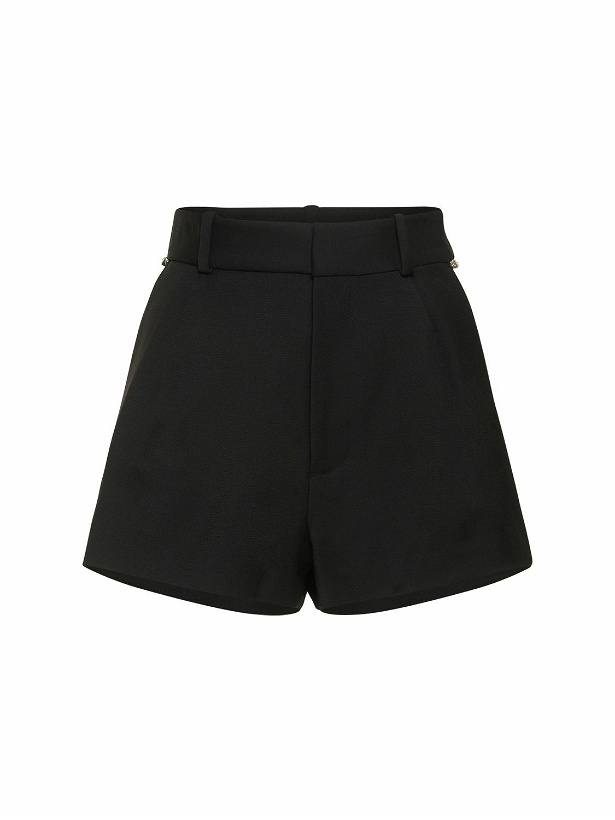 Photo: AREA - Embellished Deco Bow High Waist Shorts