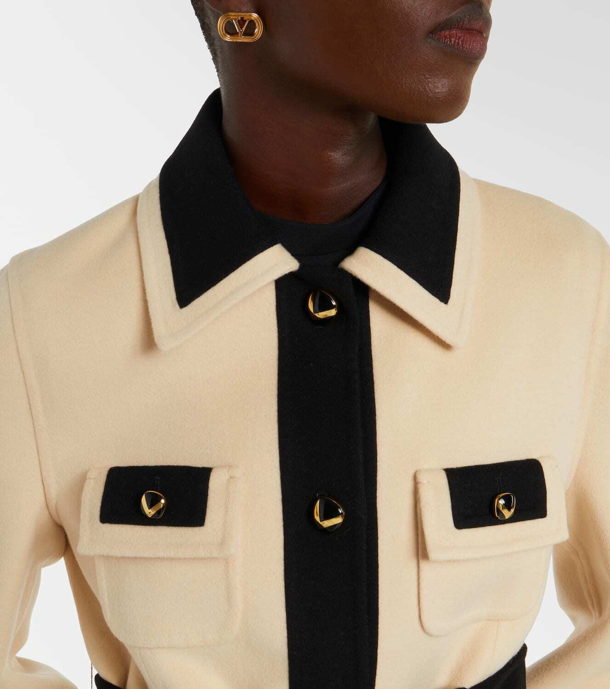 Valentino Belted wool and cashmere coat