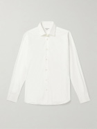SAINT LAURENT - Slim-Fit Cotton-Poplin Shirt - White