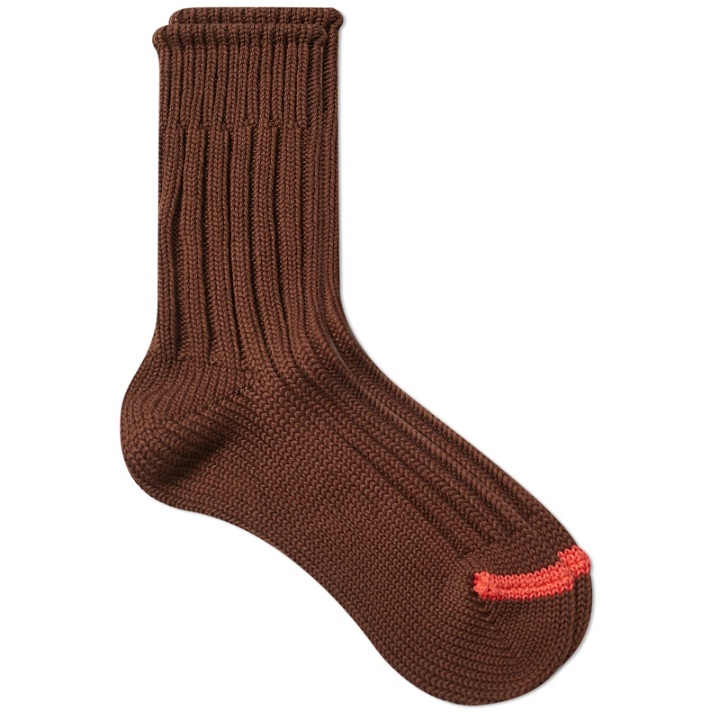 Photo: RoToTo Chunky Ribbed Crew Sock in Brown