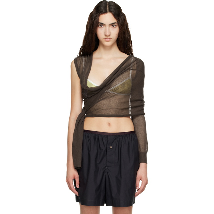 Photo: Paloma Wool Brown Samira Wrap Cardigan