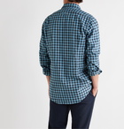 Massimo Alba - Slim-Fit Checked Cotton-Flannel Shirt - Blue