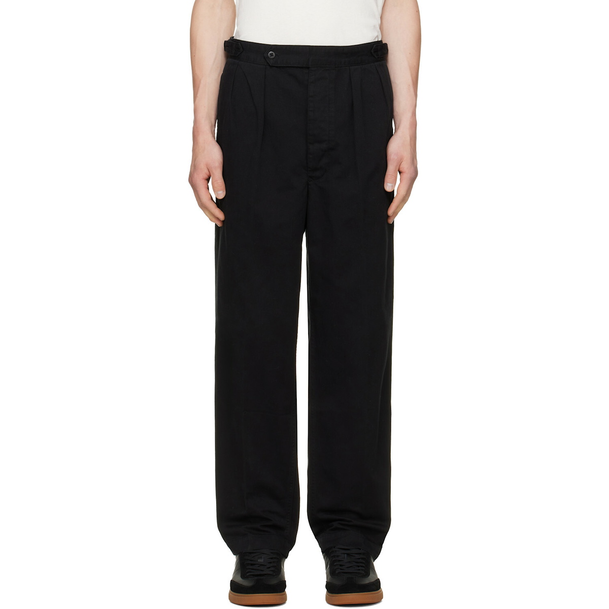 Polo Ralph Lauren Black Relaxed Fit Twill Officer’s Trousers