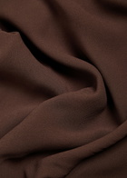 Reformation Ami Crepe Mini Dress Brown
