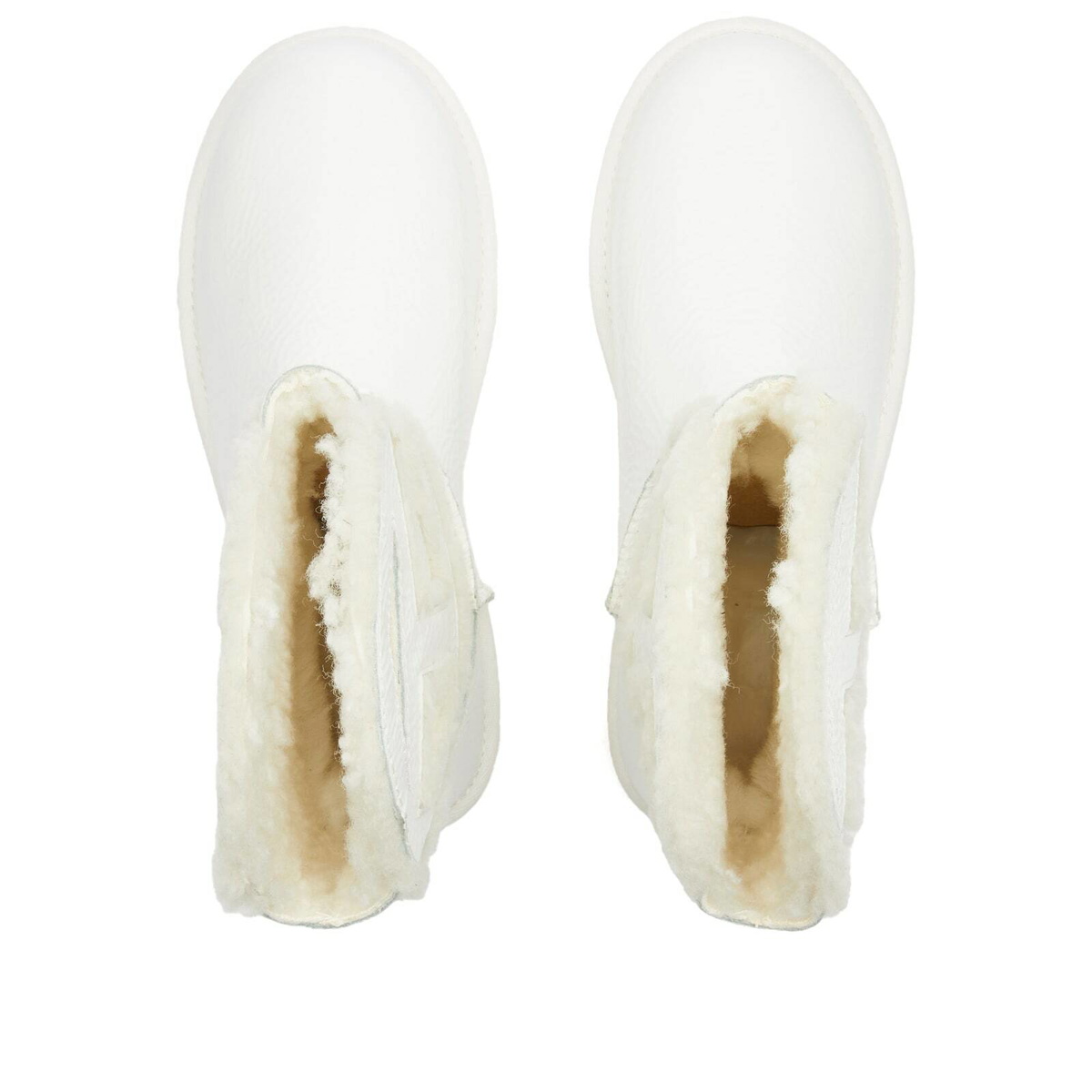 UGG Women's x TELFAR Mini Crinkle Boot in White Ugg