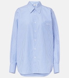 Hunza G Striped cotton poplin shirt