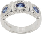 Bleue Burnham Silver & Blue Window Box Ring