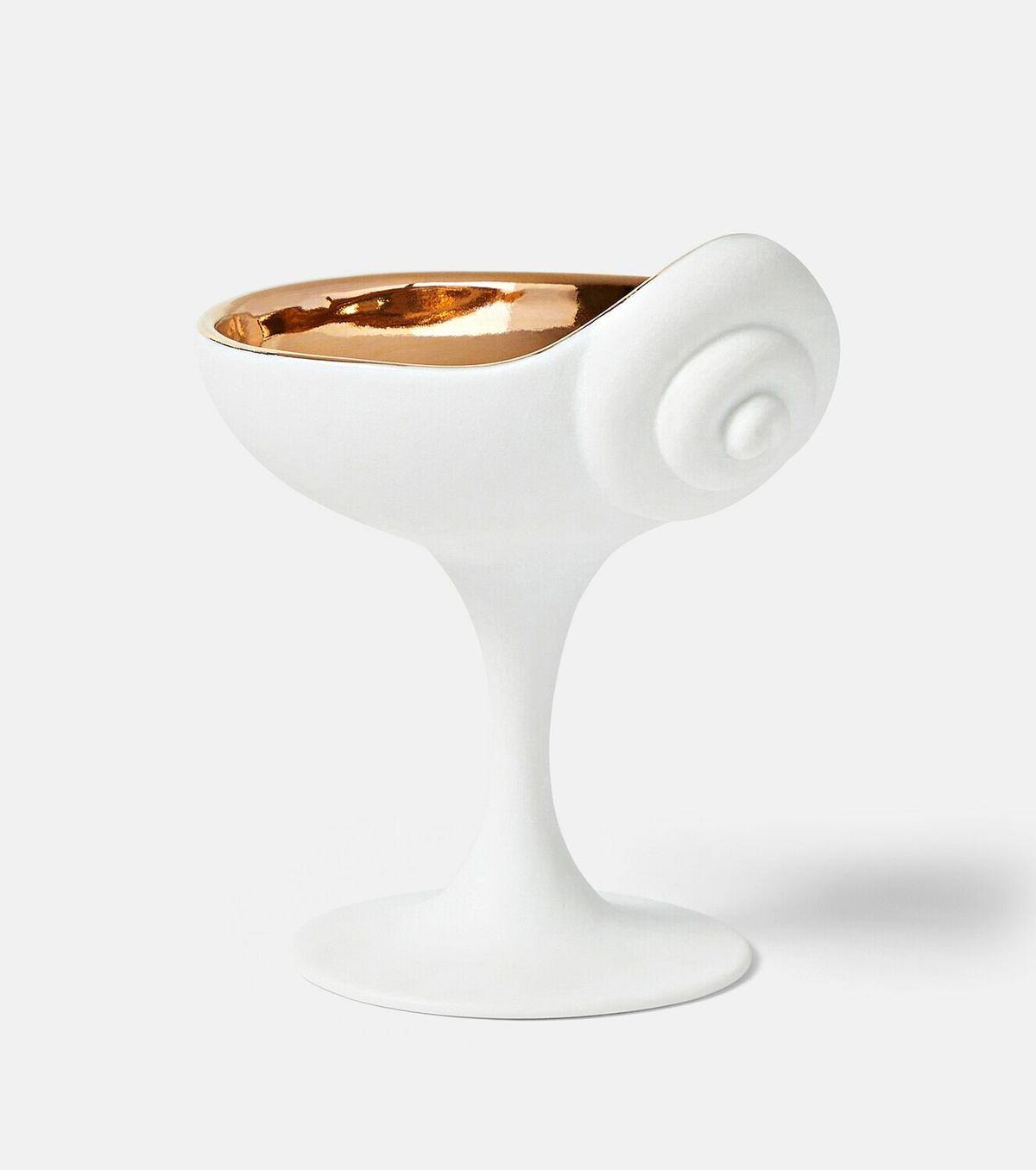 L'Objet x Jessica McCormack Shell porcelain and 24kt gold bowl