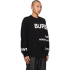 Burberry Black Horseferry Sweatshirt