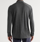 Veilance - Frame Mélange Wool and Nylon-Blend Jersey Polo Shirt - Gray