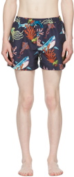 Paul Smith Navy Reef Swim Shorts