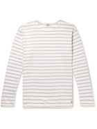 Armor Lux - Striped Organic Cotton-Jersey T-Shirt - Neutrals