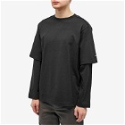 AFFXWRKS Men's Dual Sleeve T-Shirt in Muted Blue