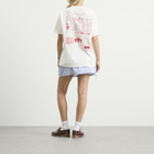 Damson Madder Women's Slow Life Crossword Graphic T-Shirt in Off White
