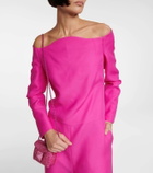 Valentino Crêpe Couture off-shoulder jumpsuit