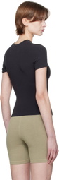 SKIMS Black Cotton Jersey T-shirt