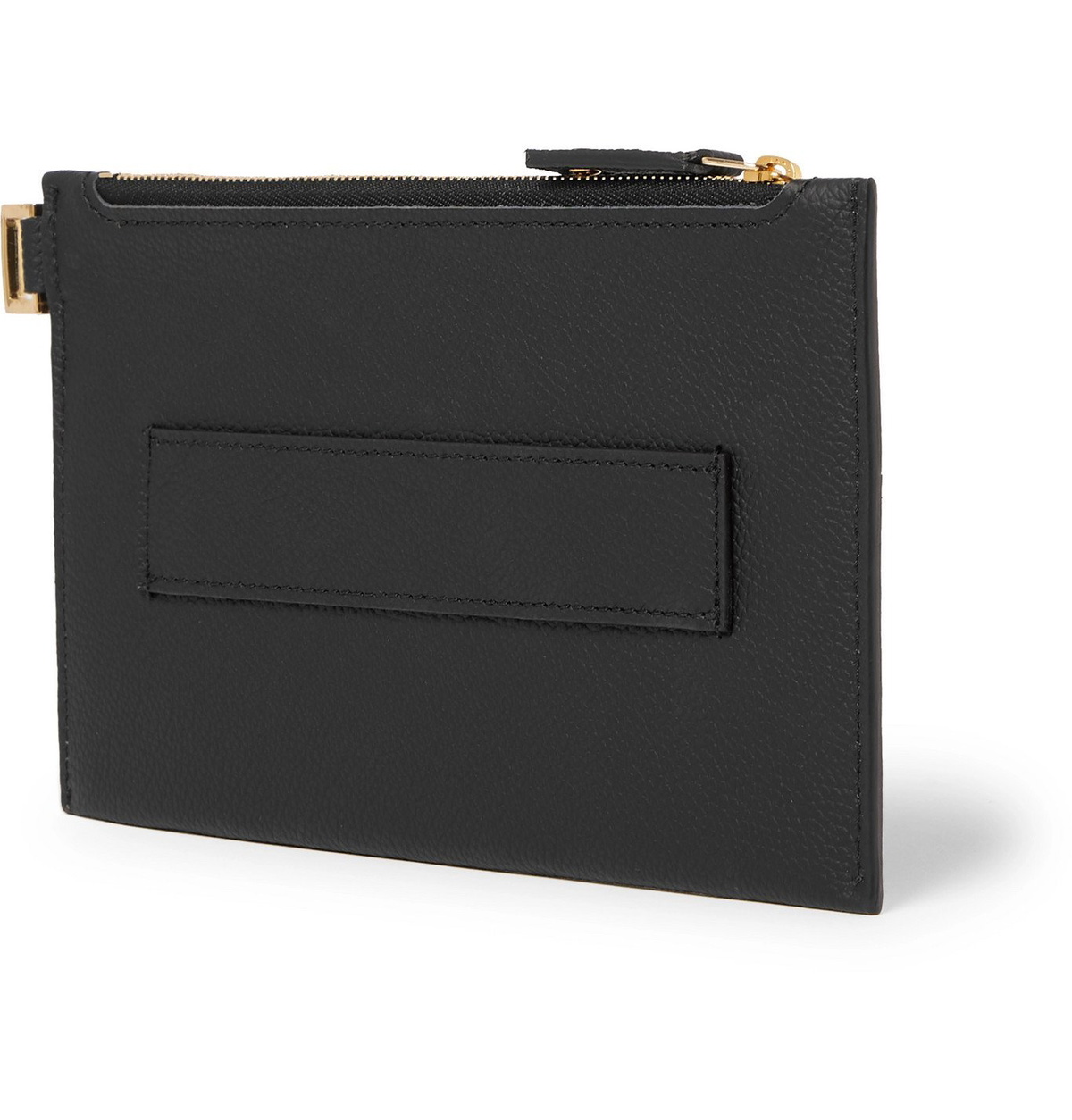 MONTROI - Full-Grain Leather Pouch - Black
